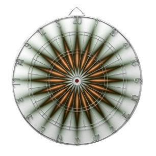 Goldstrahlmuster Dartscheibe