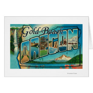 Goldstrand, Oregon - große Buchstabe-Szenen