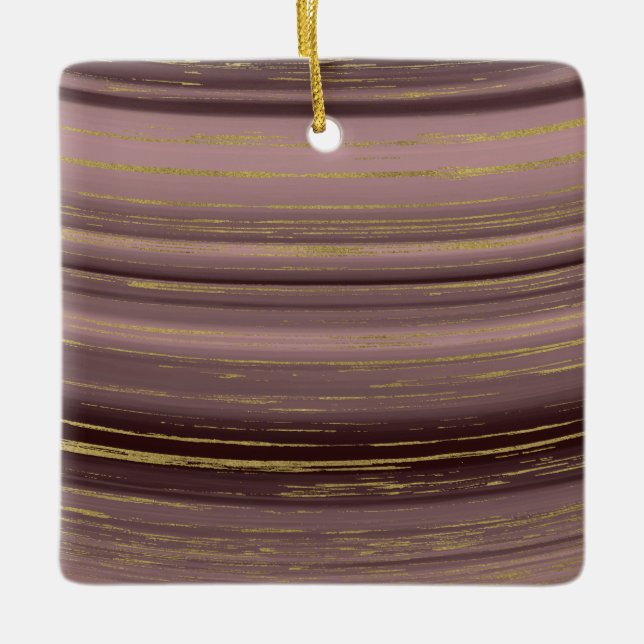 Goldstränge Keramikornament (Vorderseite)