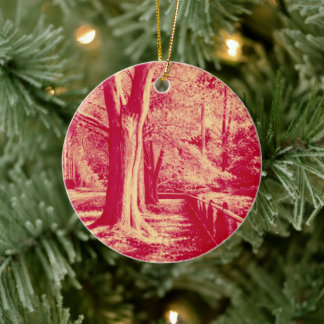 Goldstrassen (rot) - keramik ornament