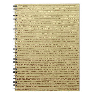 Goldstreifen: Abstrakter Vintager Hintergrund Notizblock