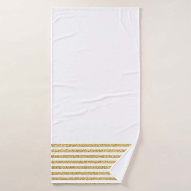 Goldstreifen-Badetuch Badehandtuch (Badehandtuch)
