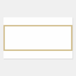 Goldstreifen in Gewürzjar, rechteckige Aufkleber