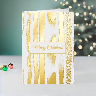 Goldstreifen-Leoparden-Weihnachten