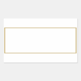 Goldstreifen mit Gewürzjar, rechteckige Etiketten Rechteckiger Aufkleber