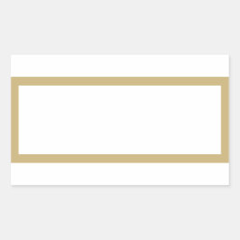 Goldstreifen mit Gewürzjar, rechteckige Etiketten Rechteckiger Aufkleber