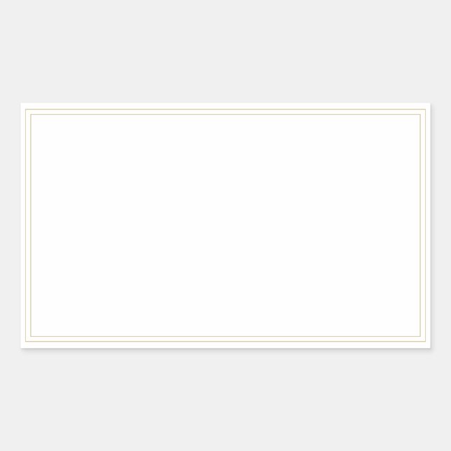 Goldstreifen mit Gewürzjar, rechteckige Etiketten Rechteckiger Aufkleber (Vorderseite)