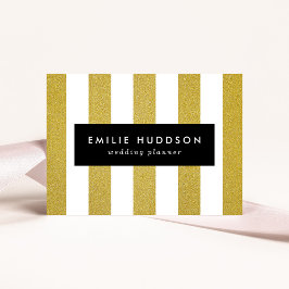 Goldstreifen, weiße Streifen, Streifen Visitenkarte