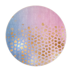 Goldstruktur: abstrakter Verlauf Schneidebrett