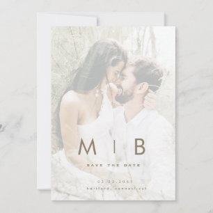 Goldtext für mehrere Foto Save the Date