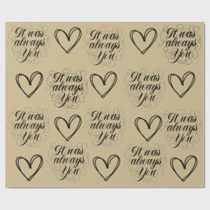 Goldthema Hochzeitstag Geschenkpapier