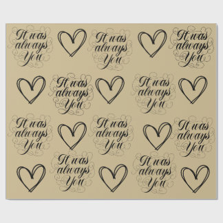 Goldthema Hochzeitstag Geschenkpapier
