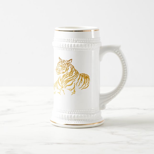 Goldtiger-Tasse Bierglas (Rechts)