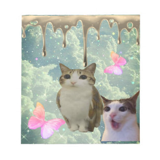 goldtriefendes Meowl Notizbuch Notizblock