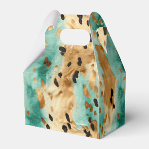 Goldtürkisfarbene Schwarze Farbe Geschenkschachtel