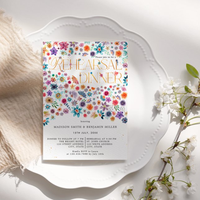 Goldtypografie-Probe Einladung (Front)