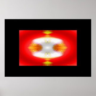 Goldveredelung auf Rot Poster