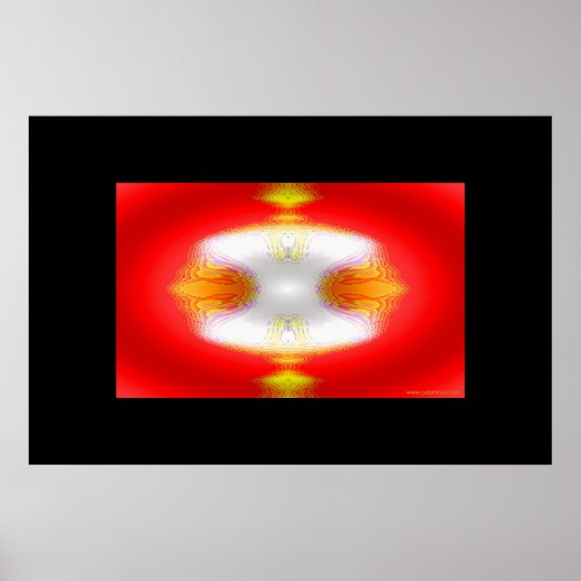 Goldveredelung auf Rot Poster (Vorne)