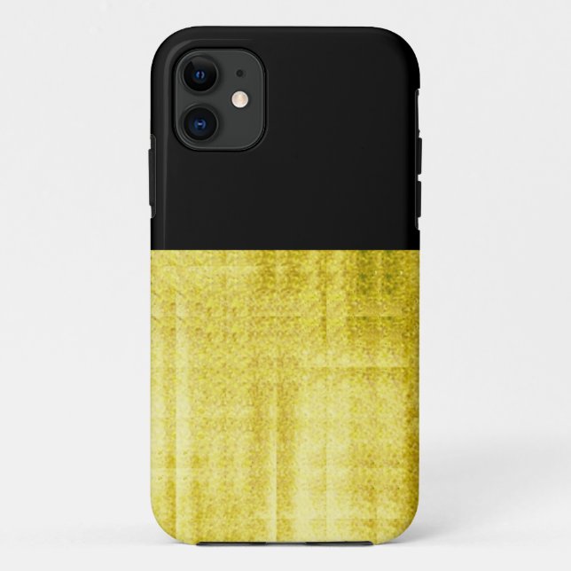 goldverkleidetes Schwarz Case-Mate iPhone Hülle (Rückseite)