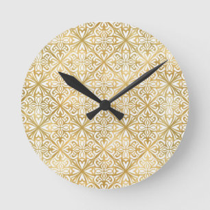 Goldverziert Runde Wanduhr