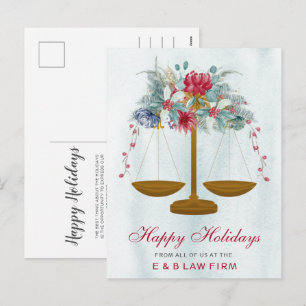 Goldwaage Stechpalmenkranz Anwalt Weihnachten