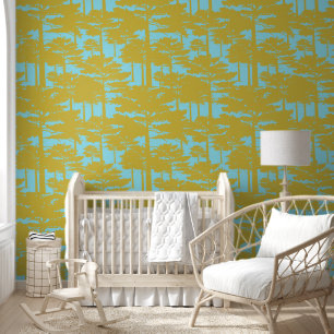 Goldwald Abstrakt Blue Tapete