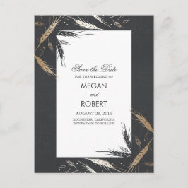 Goldwalzfallen Save the Date Ankündigungspostkarte