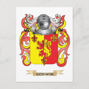 Goldwappen der Waffen (Familienwappen) Postkarte
