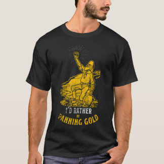 Goldwaschen Design Baseballärmel T-Shirt