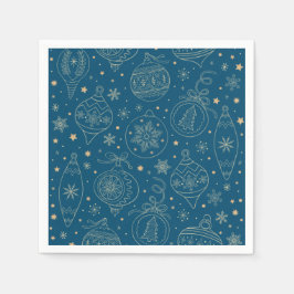 Goldweihnachtsbaumkunst Serviette