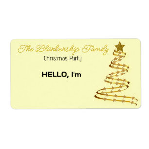 Goldweihnachtsmarke für Weihnachtsschmuck