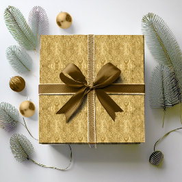 Goldweihnachtsmuster#33 ID1009 Geschenkpapier