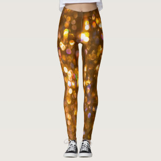 Goldweihnachtszeit: Abstrakter Hintergrund Leggings