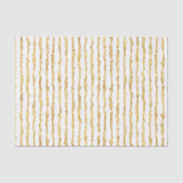 Goldweiße Glitz-Streifen Seidenpapier