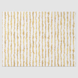 Goldweiße Glitz-Streifen Seidenpapier
