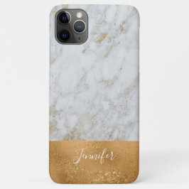 Goldweißer Bling-Luxus-Marmor Case-Mate iPhone Hülle