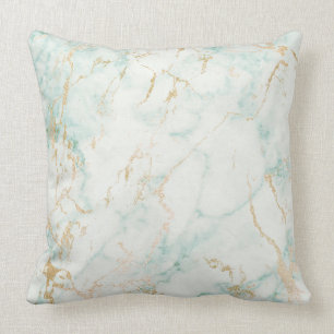 Goldweißer tadelloser grüner bezaubernder kissen