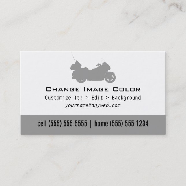 Goldwing - persönliche Visitenkarte (Vorderseite)