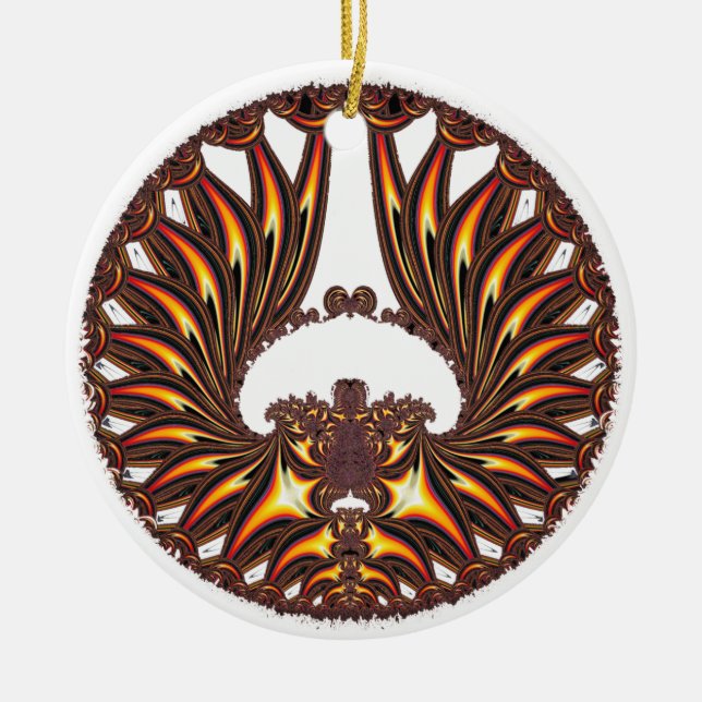'GoldWings' Keramikornament (Vorne)