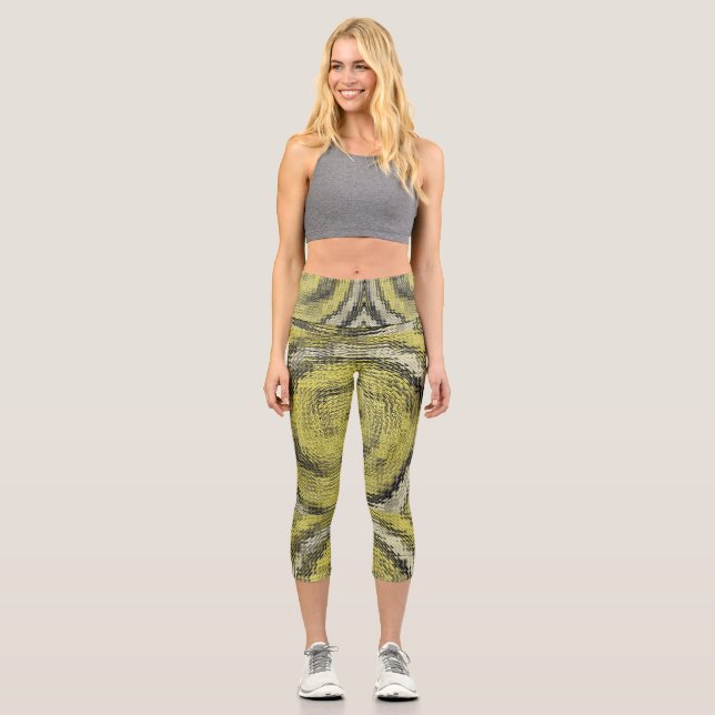 Goldwirbel IV Capri Leggings (Vorderseite)
