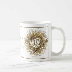 Goldwreath-frohe Weihnacht-Kaffee-Tasse Tasse