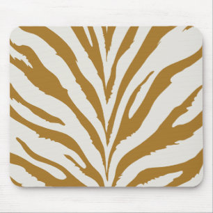 Goldzebra-Muster Mousepad
