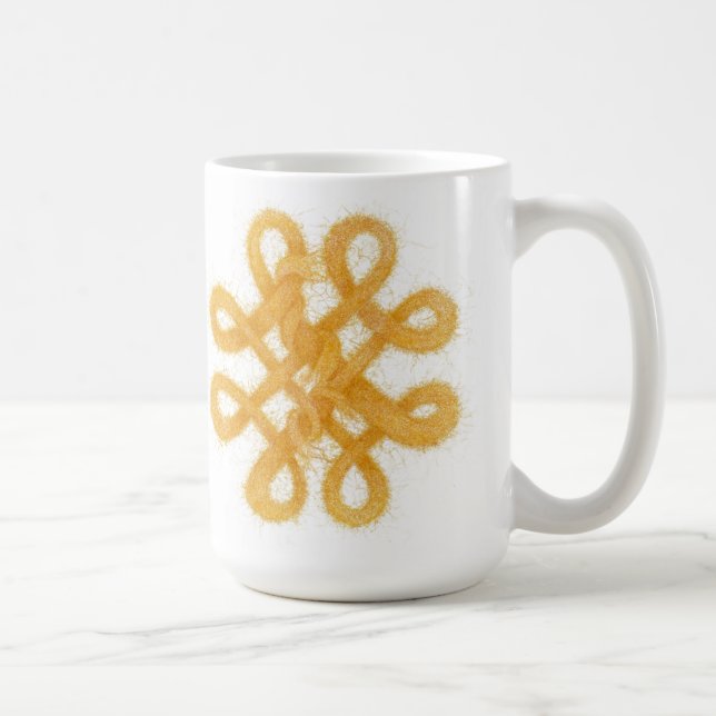 GOLDZELLTIK KNOCHEN Weiße Tasse (Rechts)