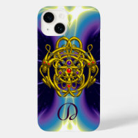 GOLDZELLTISCHE KNOTEN MIT ZWEI-DRAGONEN-MONOGRAMM