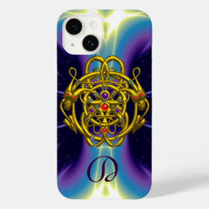 GOLDZELLTISCHE KNOTEN MIT ZWEI-DRAGONEN-MONOGRAMM Case-Mate iPhone 14 HÜLLE