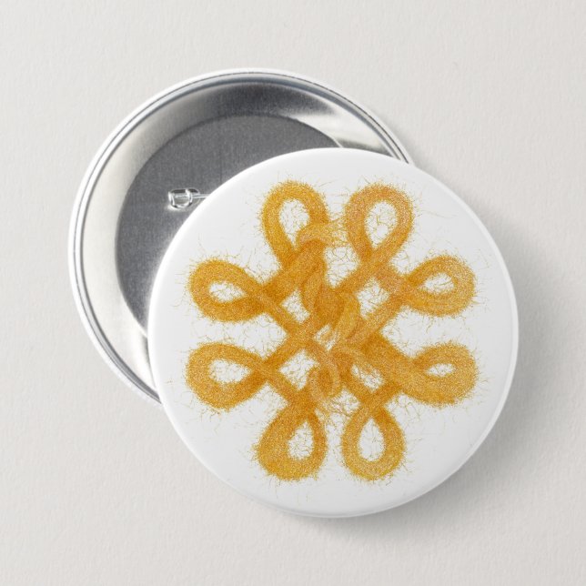 GOLDZELLTISCHER KNOCHENKNOPF-Button Button (Vorne & Hinten)