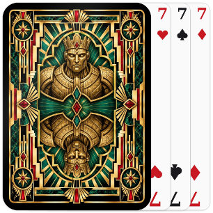 Golem, Art Deco Mythisch Spielkarten