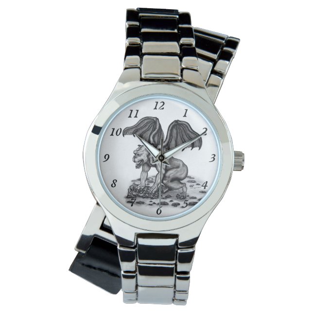 Golem Gargoyle Armbanduhr (Vorderseite)