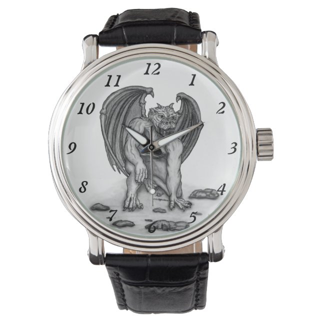 Golem Gargoyle Armbanduhr (Vorderseite)
