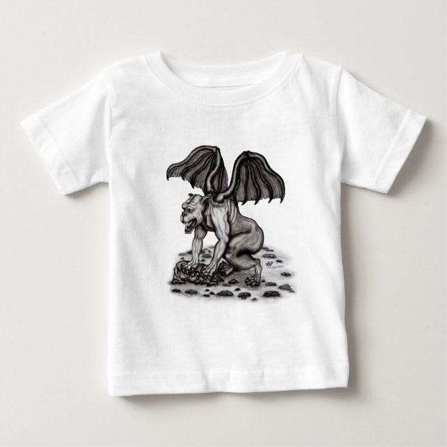 Golem Gargoyle Baby T-shirt (Vorderseite)